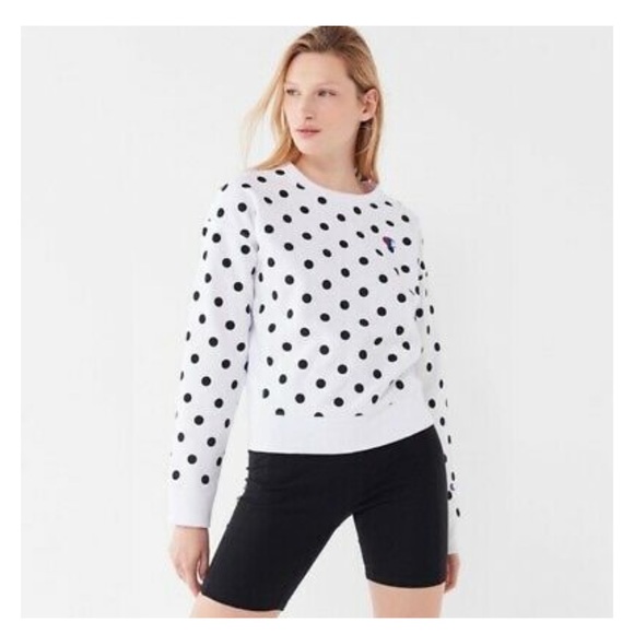 Champion Tops - Champion Urban Outfitters Polka Dot Crewneck